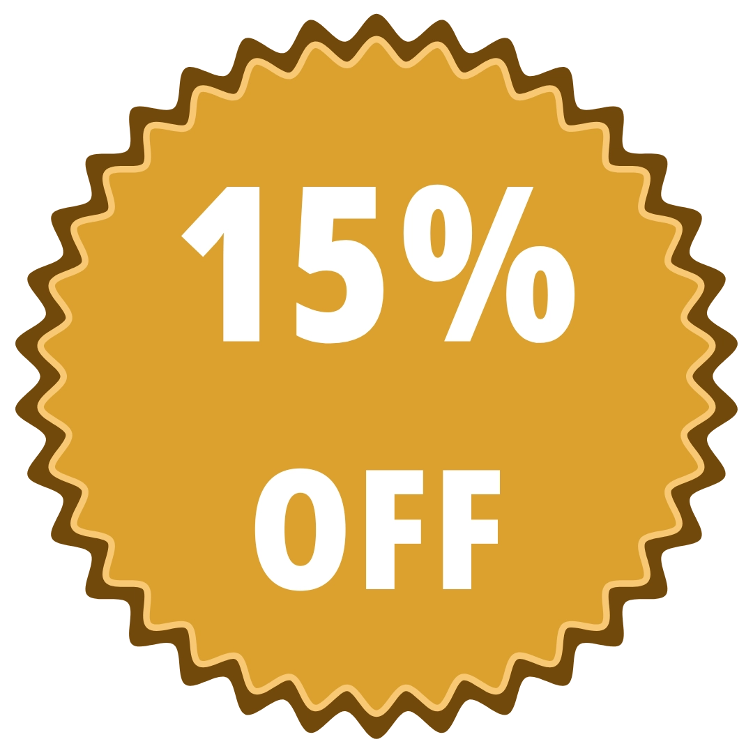 15% de desconto