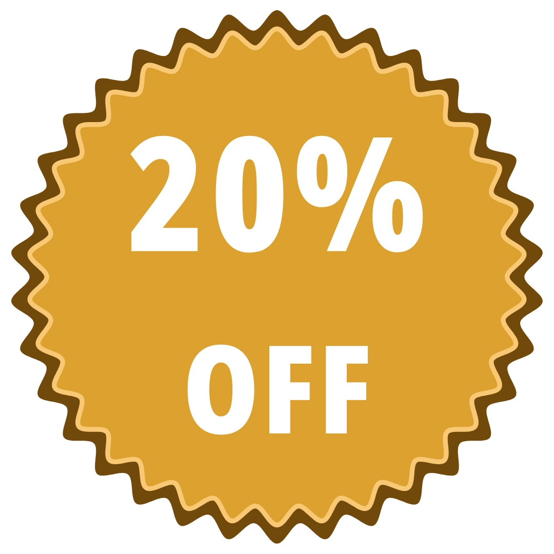 20% de desconto